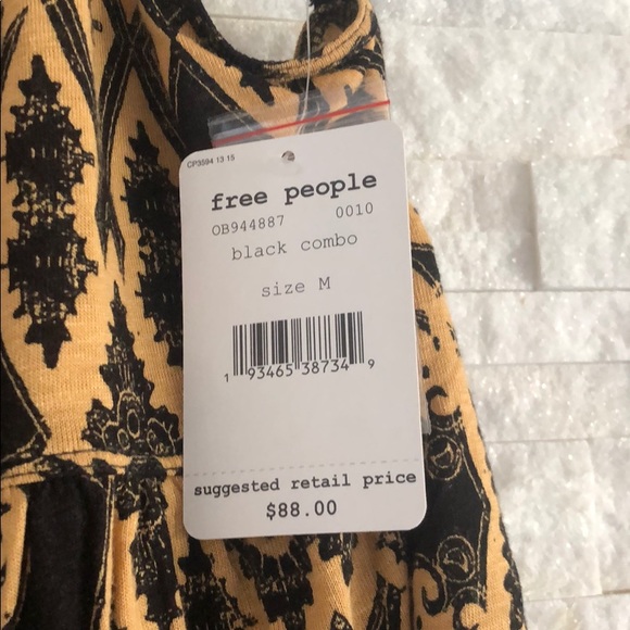 Free People Mimi Tunic - Black & Gold - Picture 10 of 11